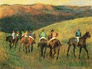 Edgar Degas Racehorses in Landscape china oil painting reproduction